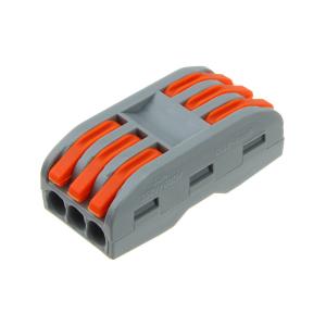 Разъем Клемма экспресс колодка соединительная 0.08*2.5/4мм, 3-проводная, упаковка 5шт