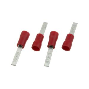 Разъем клемма, набор шт 0.5-1.5мм.кв*14мм, красный упаковка 4шт
