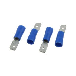 Разъем Клемма, набор шт 1.5-2.5мм.кв*4,75мм, синий упаковка 4шт