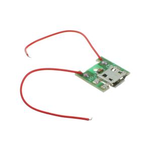 Разъем microUSB B(G) 5PIN на плате с проводами