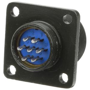 Разъём ОНЦ-РГ09-7/18-Р1 импорт, розетка на блок (метал)