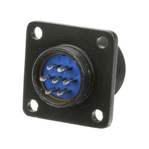 Разъём ОНЦ-РГ09-7/18-Р1 импорт, розетка на блок (метал)