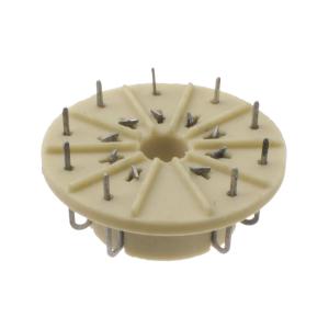 Разъем панель ламповая ПЛ15-1 керамика