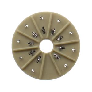 Разъем панель ламповая ПЛ15-1 керамика