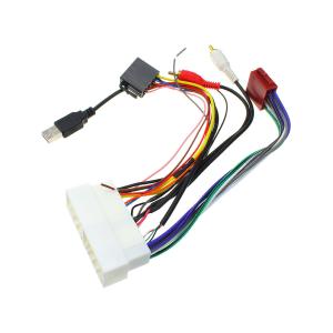 Разъем переходник автомагнитолы для KIA 2017 ISO, AUX, USB переходник на Euro