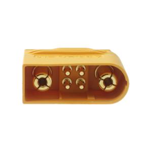 Разъем питания Amass AS120-M.G.Y 2+4pin вилка на кабель с кожухом