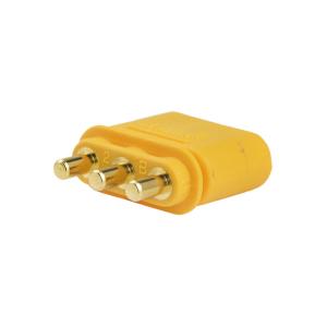 Разъем питания Amass MR30PB-M.G.Y 3pin вилка в плату (упаковка 2шт)