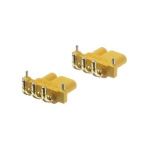 Разъем питания Amass MR30PW-F20.G.Y 3pin розетка в плату (упаковка 2шт) угол