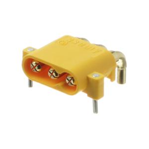 Разъем питания Amass MR30PW-M20.G.Y 3pin вилка в плату угол