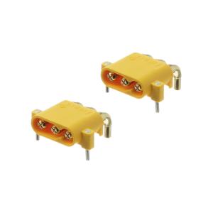 Разъем питания Amass MR30PW-M20.G.Y 3pin вилка в плату (упаковка 2шт) угол