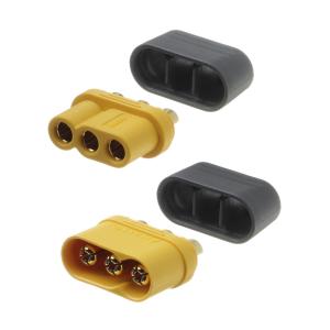 Разъем питания Amass MR60-F.G.Y + M.G.Y 3pin на кабель