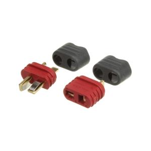 Разъем питания T-PLUG Amass AM-1015E вилка + розетка на кабель