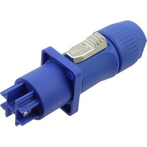 Разъем POWERCON, комплект гнездо, штекер с зажимом на кабель, синий