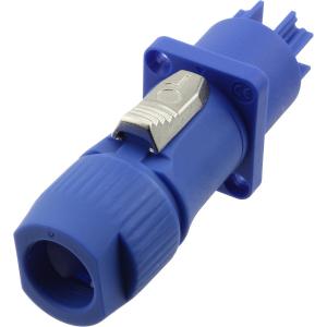 Разъем POWERCON, комплект гнездо, штекер с зажимом на кабель, синий