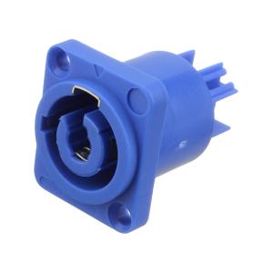 Разъем Powercon(G) в корпус пластик 25*30мм синий