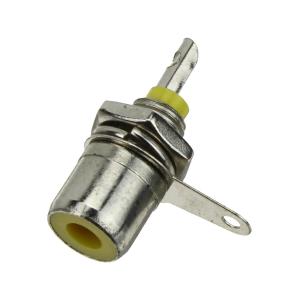 Разъем RCA(G), желтая вставка