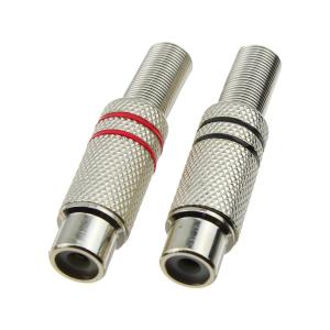 Разъем RCA(G) metal (упаковка 2шт), под пайку