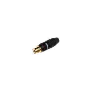 Разъем RCA(G) metall gold/black Premier (Nakamichi) под пайку 