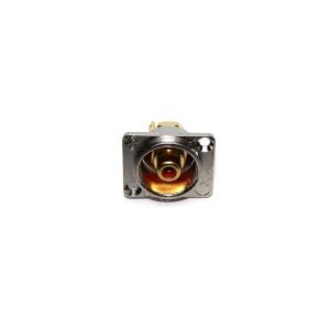 Разъем RCA(G) metall gold/красный на корпус с фланцем Premier 