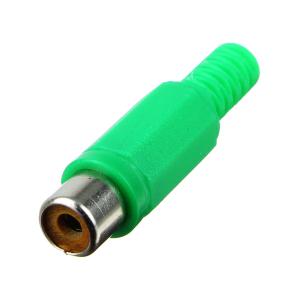 Разъем RCA(G) зеленый на пров