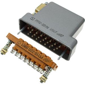 Разъем РП10-22ЛУ в паре с РП10-22Л вилка-розетка