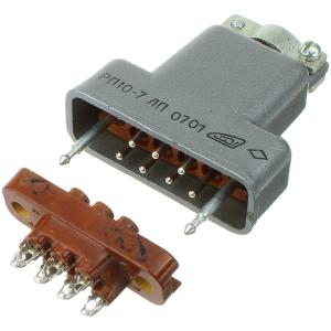 Разъем РП10-7ЛУ в паре с РП10-7Л вилка-розетка