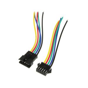 Разъем с проводом JST, Коннектор выводной SM-5pin "мама/папа"