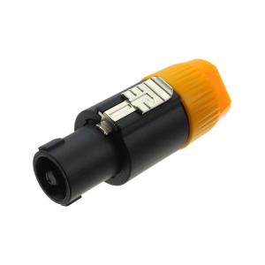 Разъем Speakon с зажимом на кабель, желтый