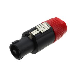 Разъем Speakon с зажимом на кабель, красный