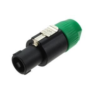 Разъем Speakon с зажимом на кабель, зеленый