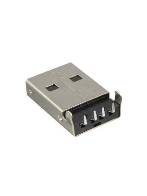 Разъем USB штекер, тип А 5*12*19 прямой угол 90*