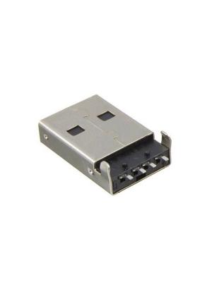 Разъем USB штекер, тип А 5*12*19 угол 180*