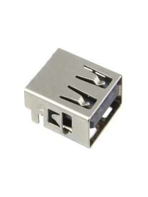 Разъем USB(G) тип А, версия 2.0, 4 вывода, вертикальный монтаж