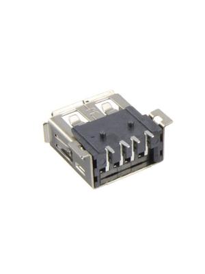 Разъем USB(G) тип А, версия 2.0, 6*13*14, вертикальный монтаж, уши для крепления