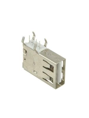 Разъем USB(G) типа А, версия 2.0, 4 вывода, белый, 6*13*19 угловой