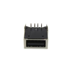 Разъем USB(G) типа А, версия 2.0, 4 вывода, черный, 6*13*15