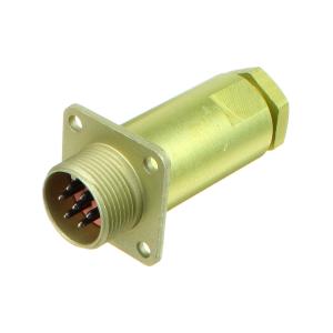 Разъём вилка РС7ТВ "5" 2008г., вилка на блок, с кожухом (метал)