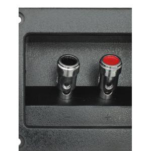 Разъем зажим акустики 79*91 на корпус 2 входа пластик