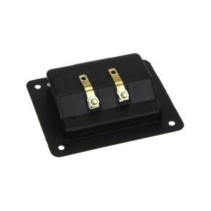 Разъем зажим акустики 80*95 на корпус 2 входа пластик/gold