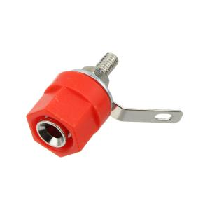 Разъем зажим акустики, винт, динамик, пластик, красные