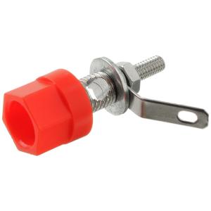 Разъем зажим акустики, винт, динамик, пластик, красный