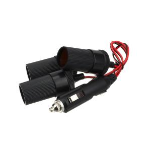 Разветвитель автоприкуривателя 3в1 на проводах 40см