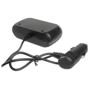 Разветвитель автоприкуривателя 3в1 шнур черный Olesson 1606