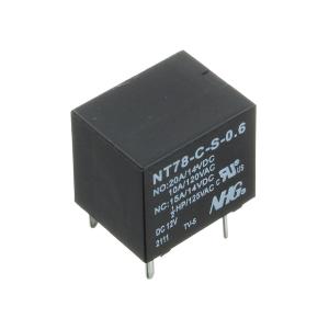 Реле 12В, 1 группа 10А 120VAC (упаковка 2шт) Forward NT78-C-S-0.6 10-DC12V (T74) SPDT 1С