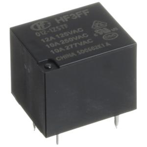 Реле 12В, 1 группа 10А 277В AC (упаковка 2шт) Hongfa HF3FF/012-1ZTF SPDT 1С