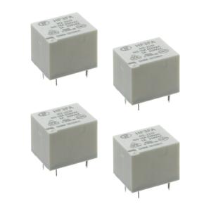 Реле 12В, 1 группа 10А 277В AC (упаковка 4шт) Hongfa HF3FA/012-1ZSTF SPDT 1С