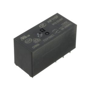 Реле 12В, 2 группы 8А 250В AC Hongfa HF115F 012-2Z4BF SPDT 2С