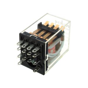 Реле 220В AC, 4 группы 5А 250В AC Ruichi HH54P 4453(18F)-4, 4PDT 4C