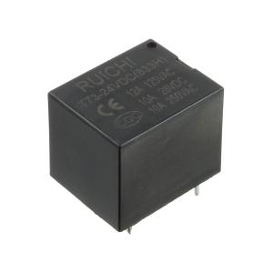Реле 24В, 1 группа 10А 250В AC Ruichi T73-24VDC (833H, JQX-3F), SPDT 1C