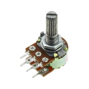 Резистор переменный 10к 6пин 2ряд бок